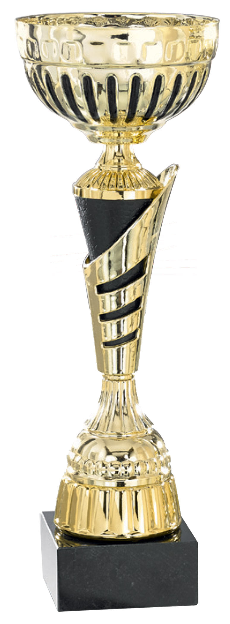 Gold & Black Column Cup Trophy – 12½"