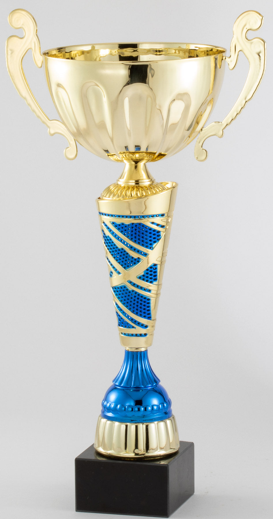 Gold Handle Cup with Blue Mosaic Stem – 17¼"