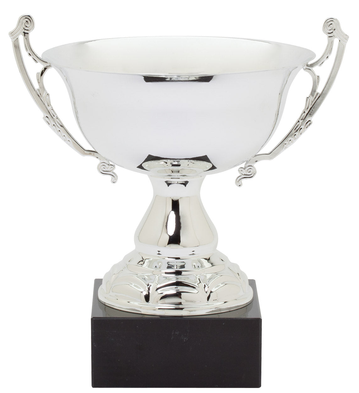 Silver Bowl Cup Trophy on Marble – 13½"