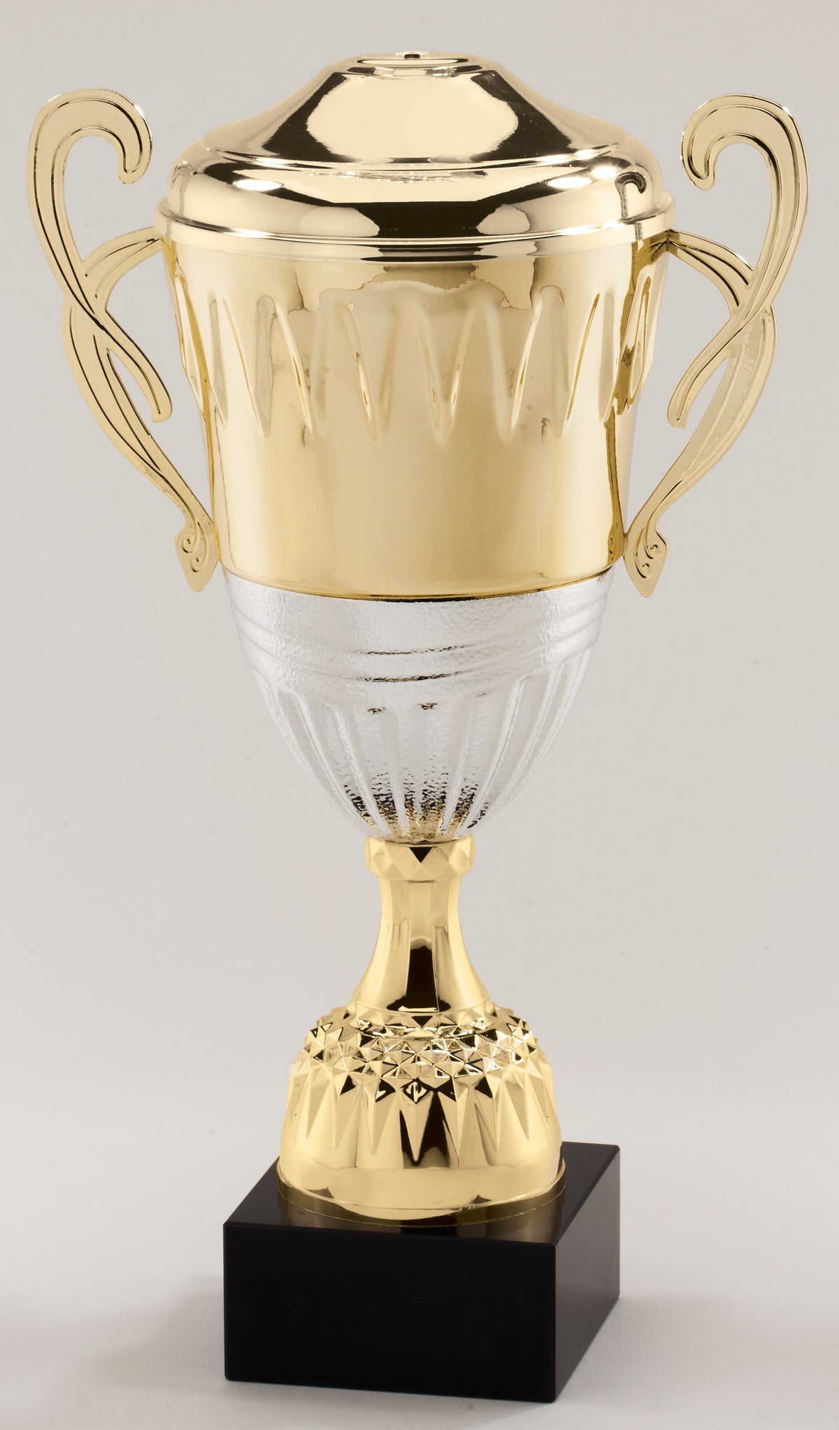 Gold & Silver Cup Trophy with Lid – engravable award