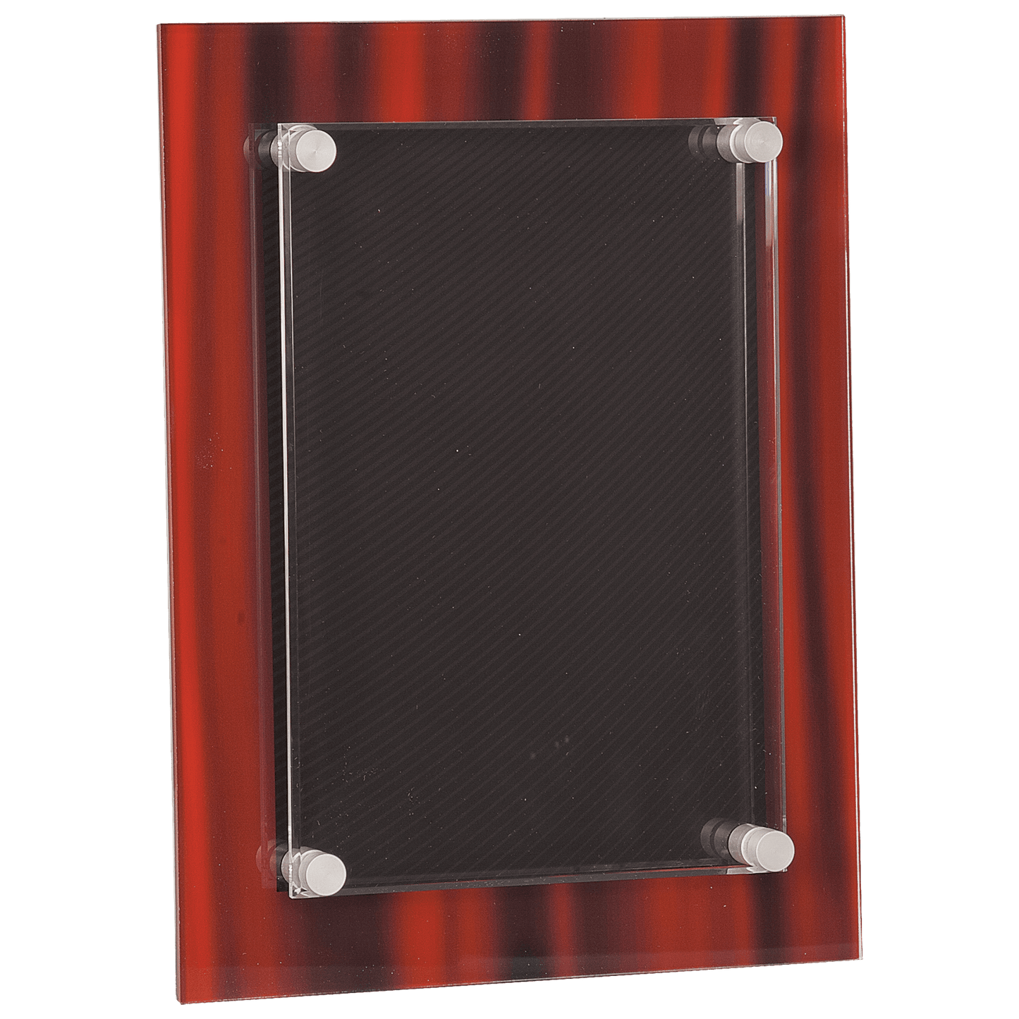 Red 9" x 12" Velvet Stand-Off Acrylic Plaque