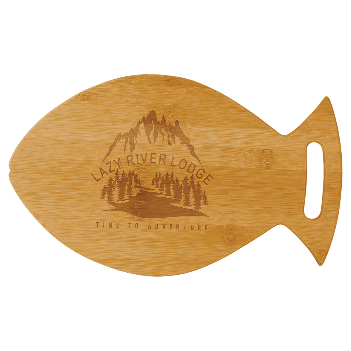 Fish personalized bamboo animal-shaped cutting board