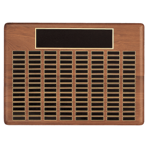 American Walnut Roster Series Perpetual Plaque 144 Plates