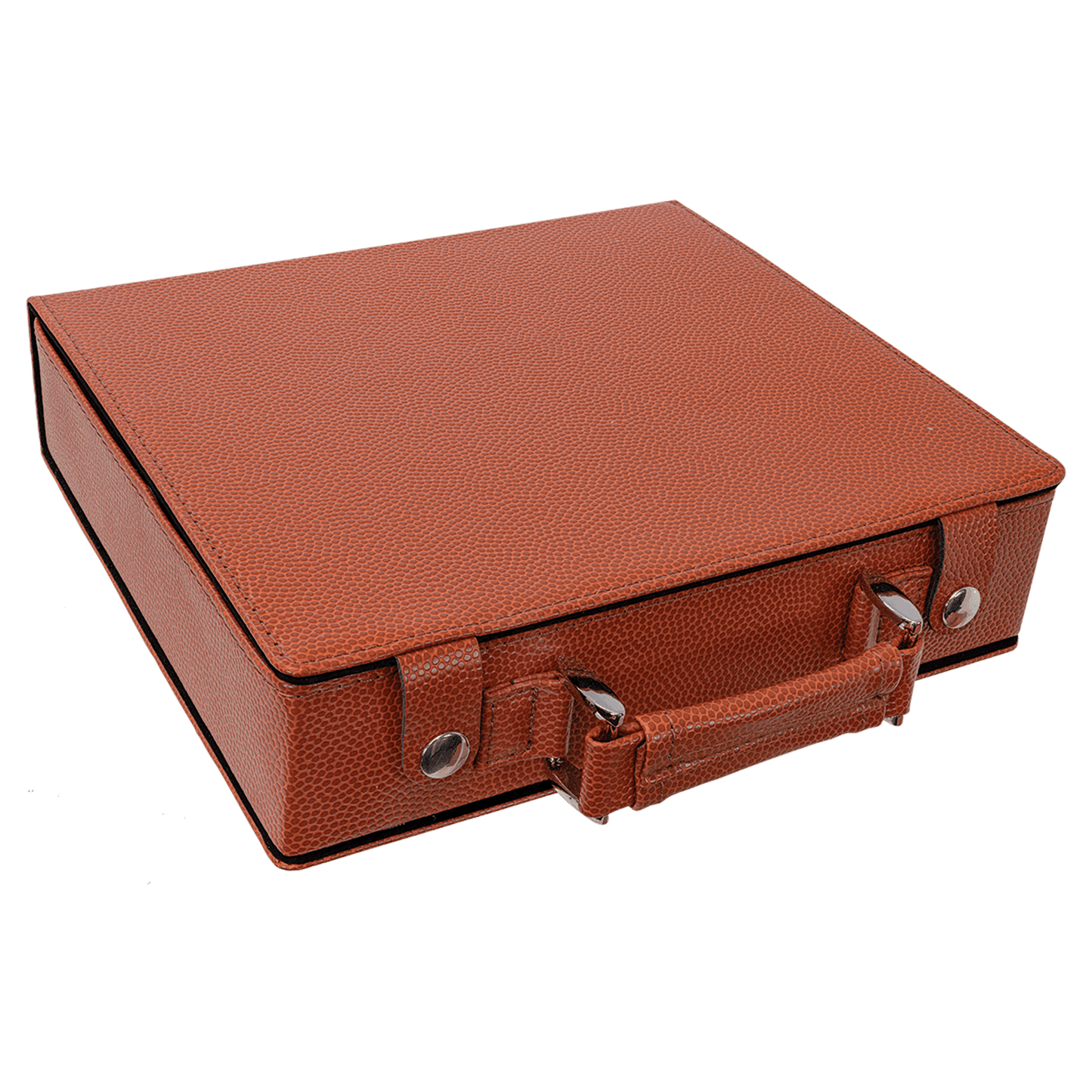 Basketball leather power box with a handle on a transparent background