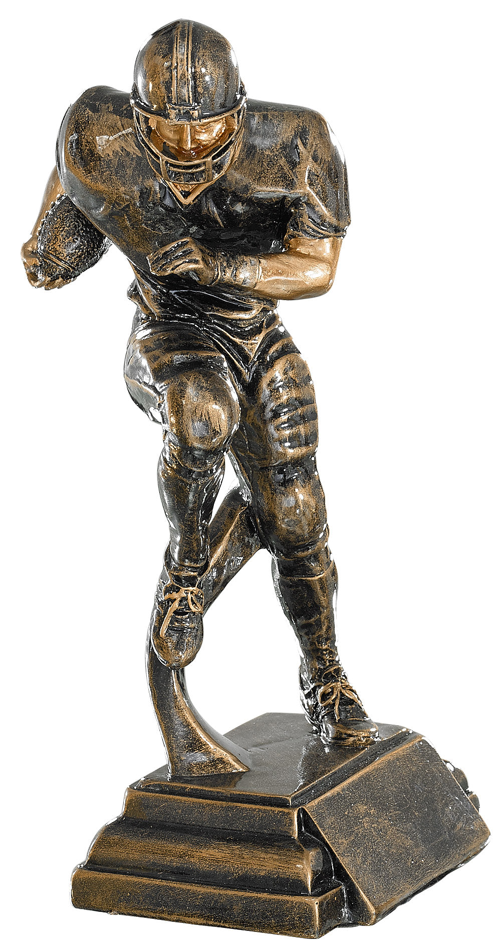 Bronze Football Runner Resin Trophy