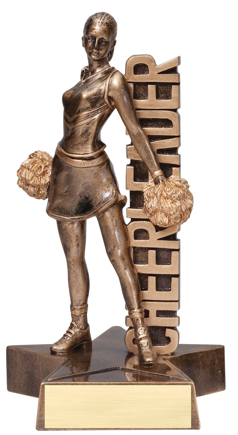 Billboard Cheer Resin Trophy, 8 1/2 inch
