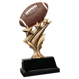Football Tri Star Resin 5 1/2"