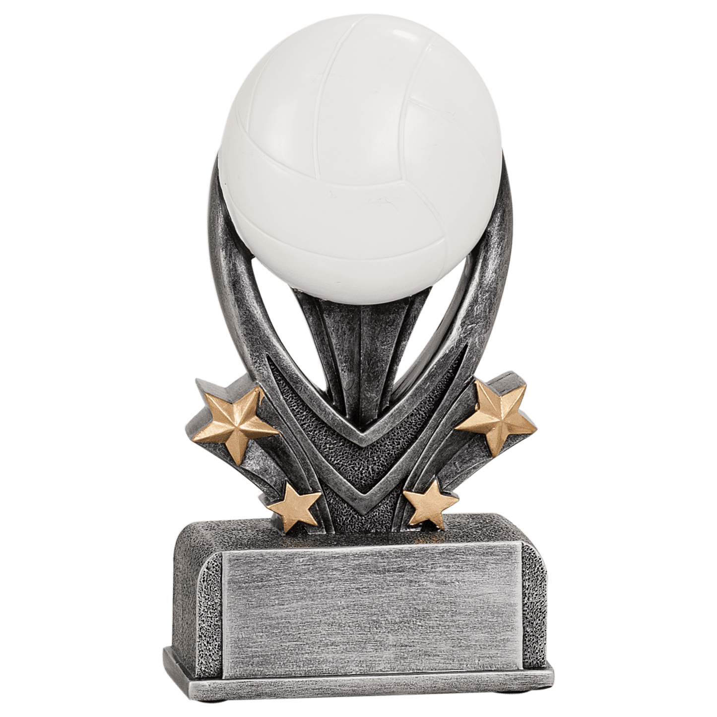 7" Volleyball Victory Star full-color resin trophy