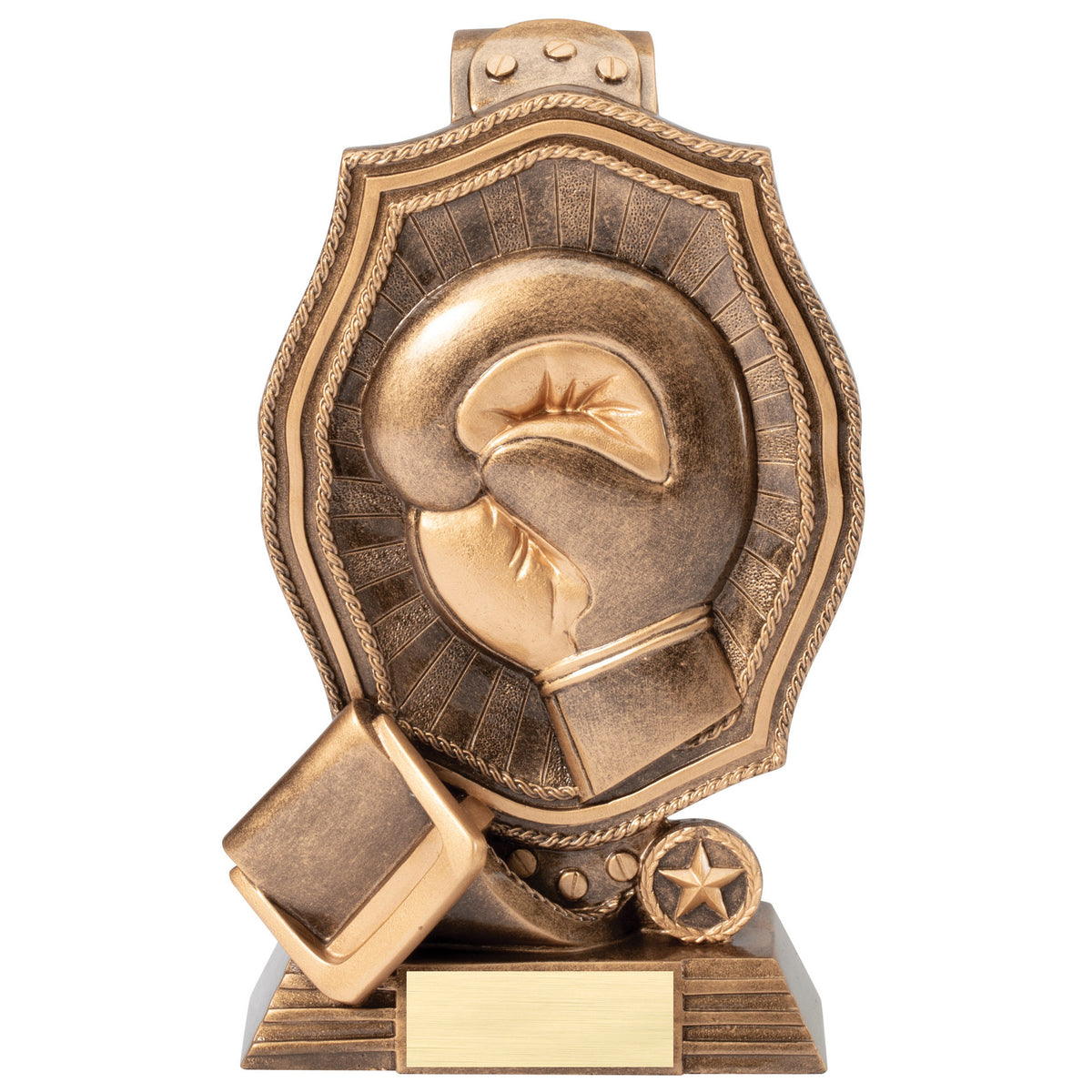 Boxing Championship Belt Trophy with engraving plate