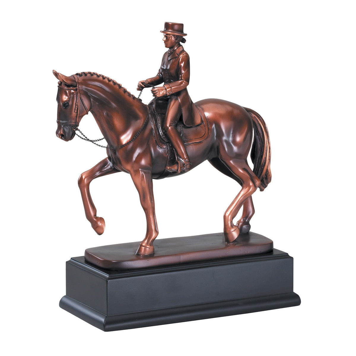 Bronze Dressage Sculpture - Female with engraving plate