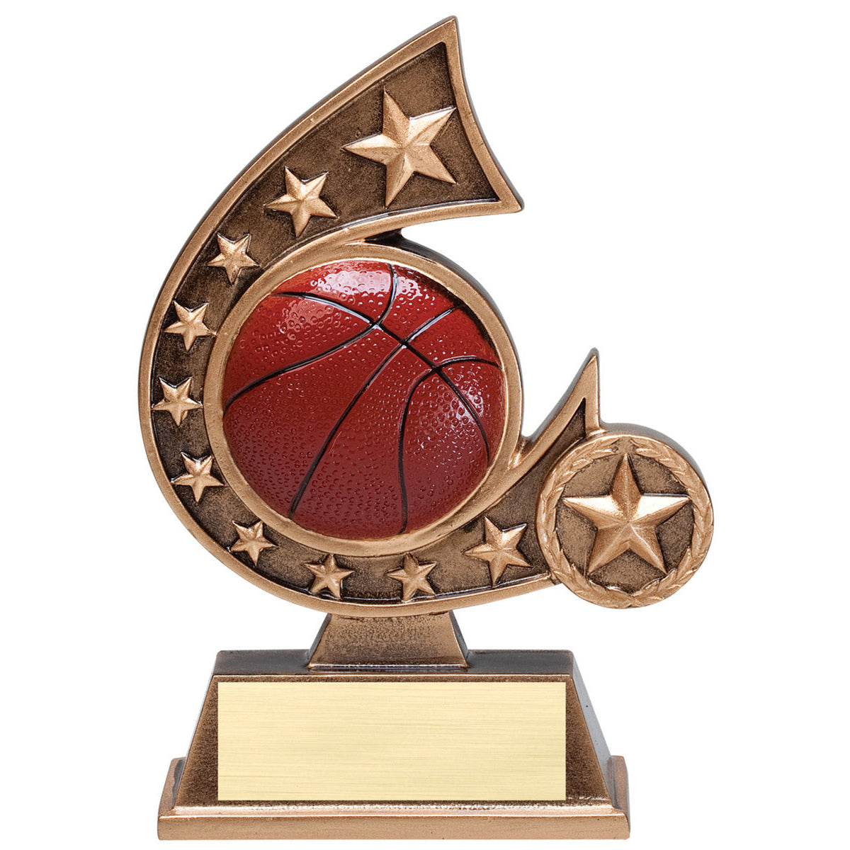 Comet series basketball trophy