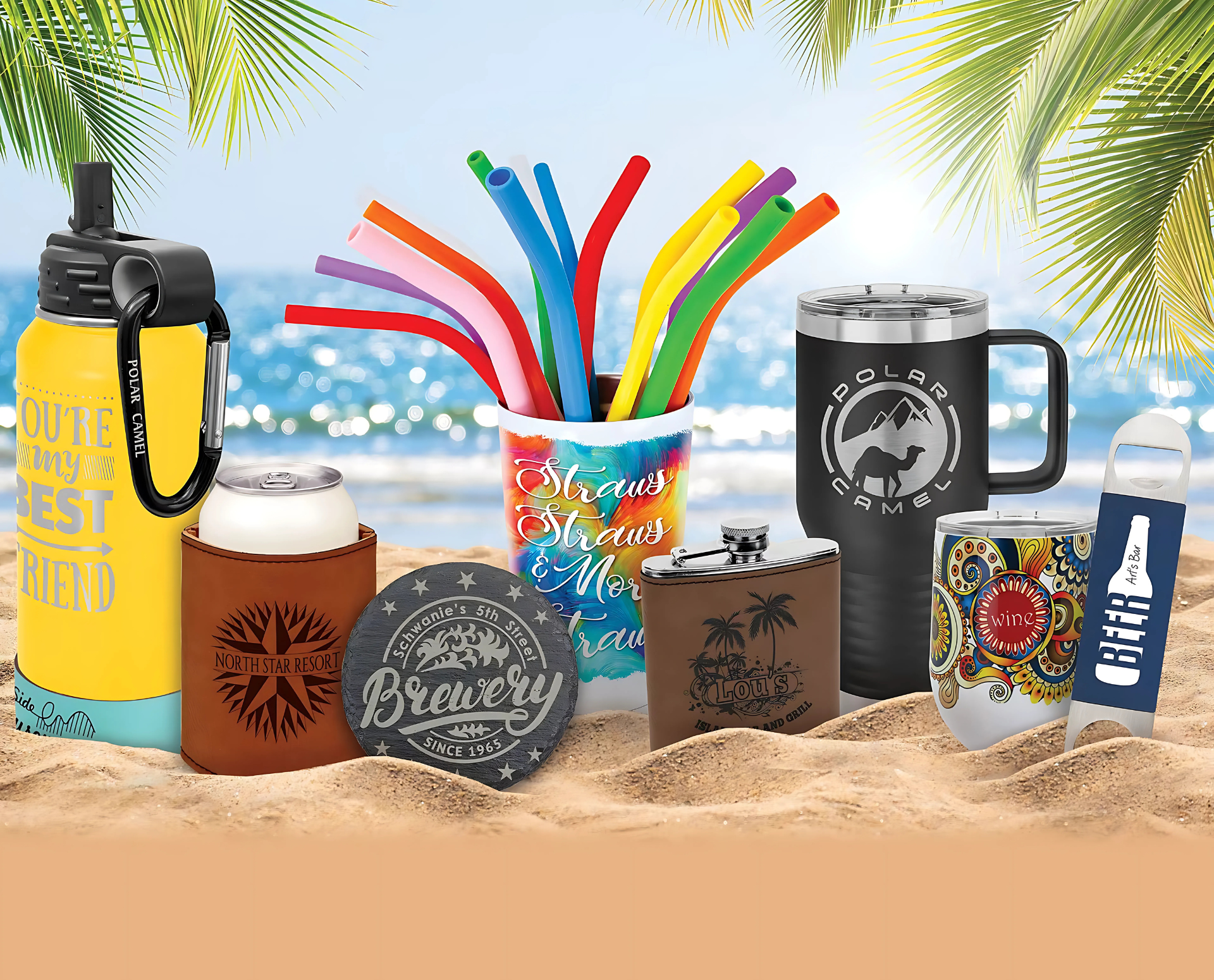 example of personalized drinkware
