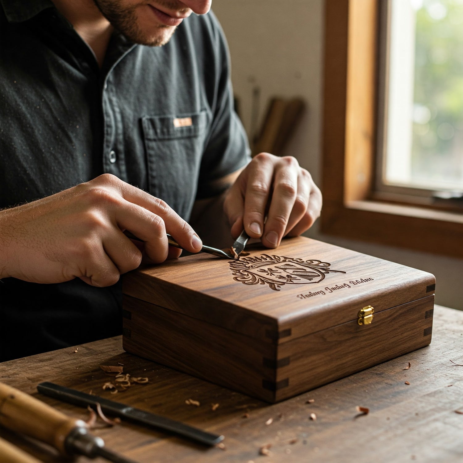 hand engraving example