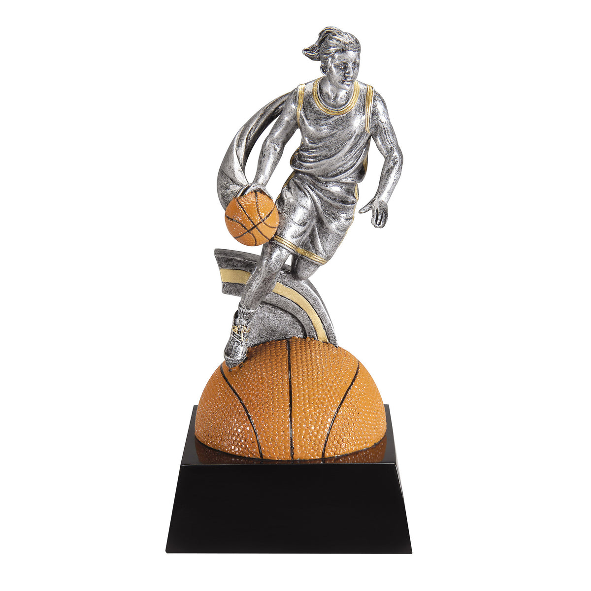 Female Motion Xtreme full color basketball trophy - 7½"