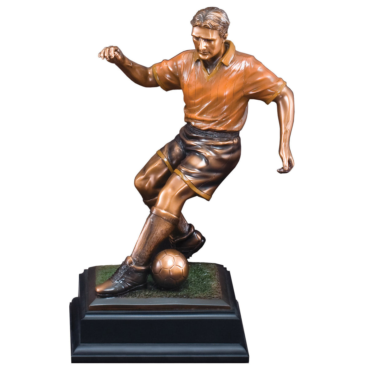 Bronze Soccer Gallery Sculpture