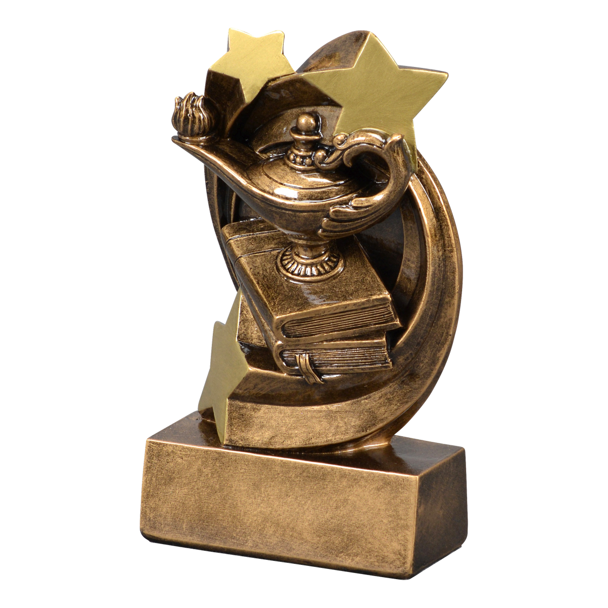 Star Swirl academic trophy shown from the left