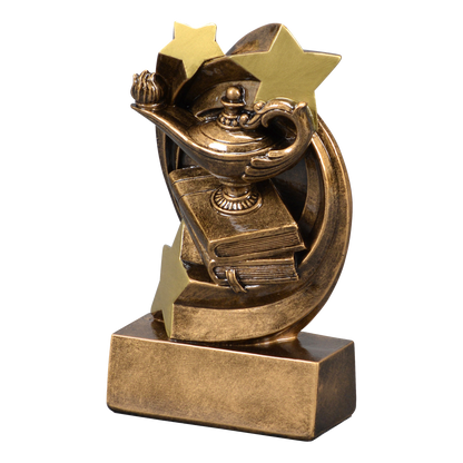 Star Swirl academic trophy shown from the left