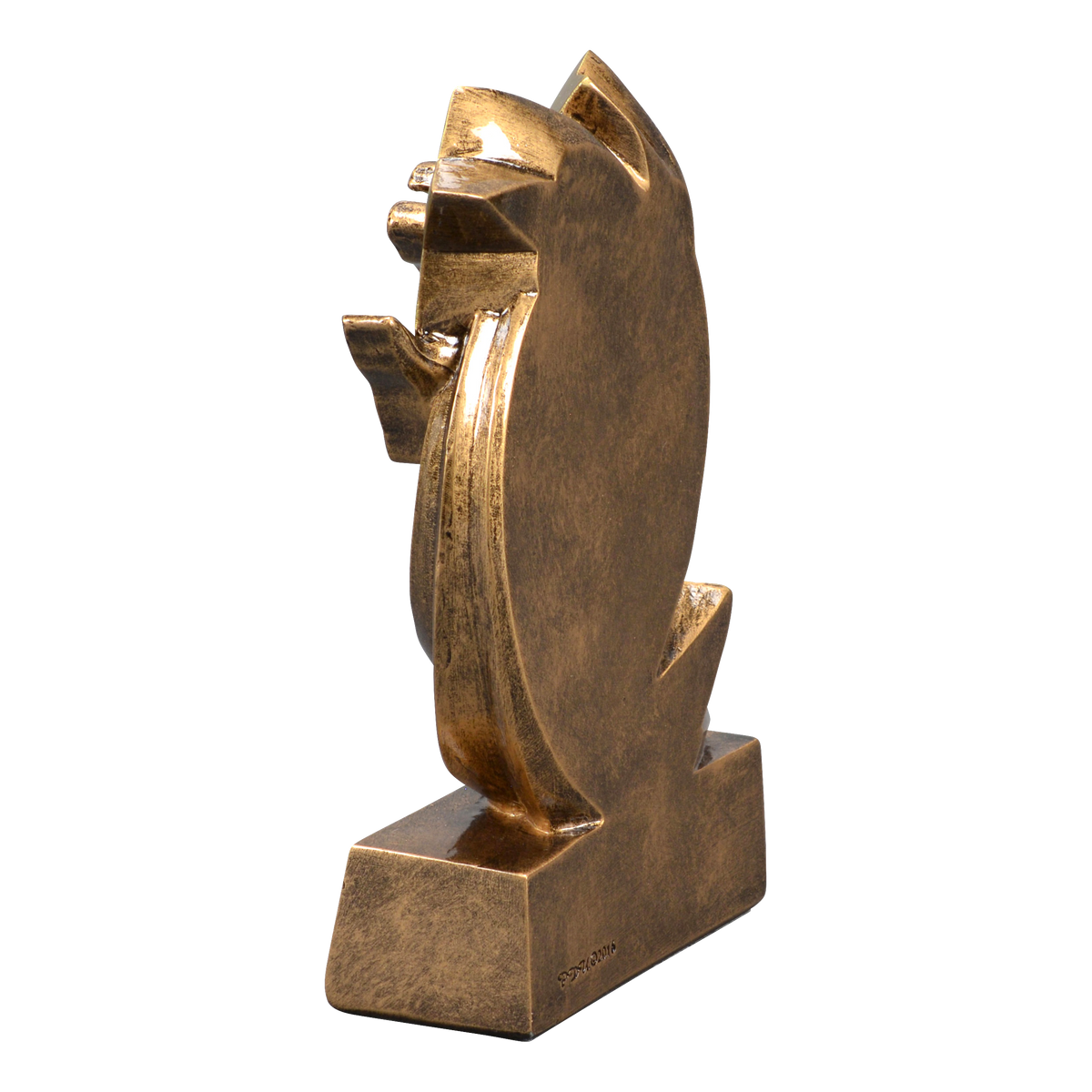 Star Swirl dance trophy shown from the back