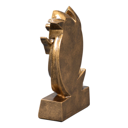 Star Swirl dance trophy shown from the back