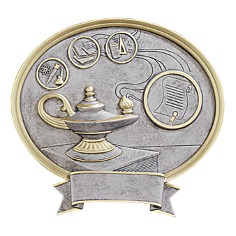 Oval Legend academic award, 6 1/2 inch size