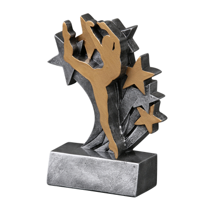 Star Blast dance trophy shown from the left