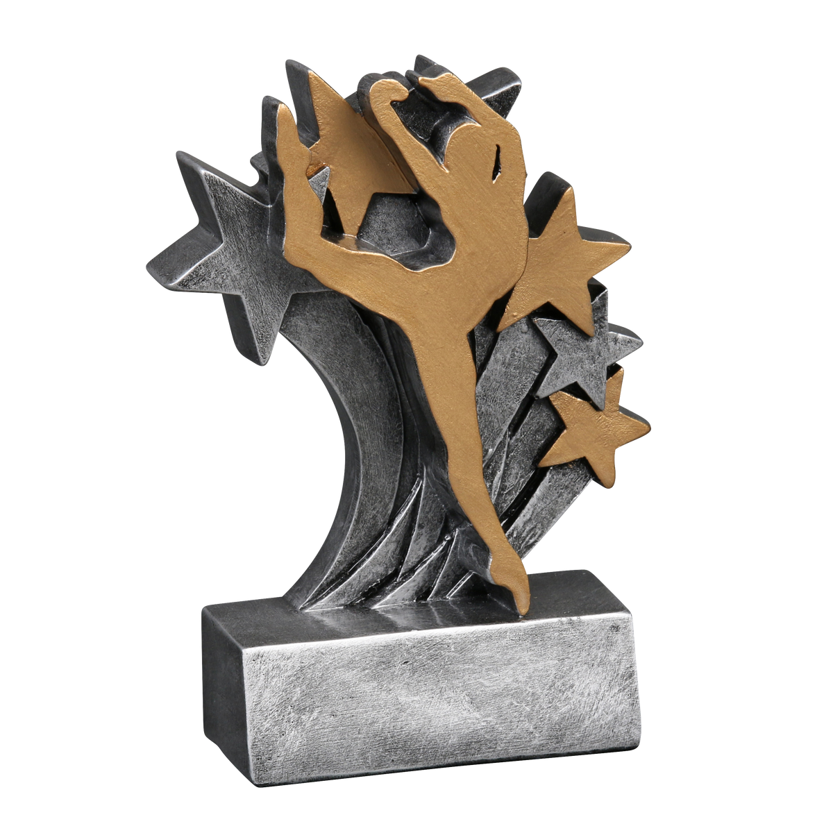 Star Blast dance trophy shown from the right