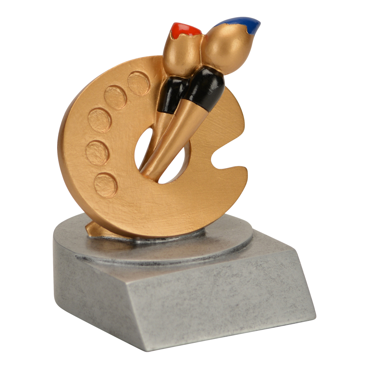 Art color trophy shown from the left