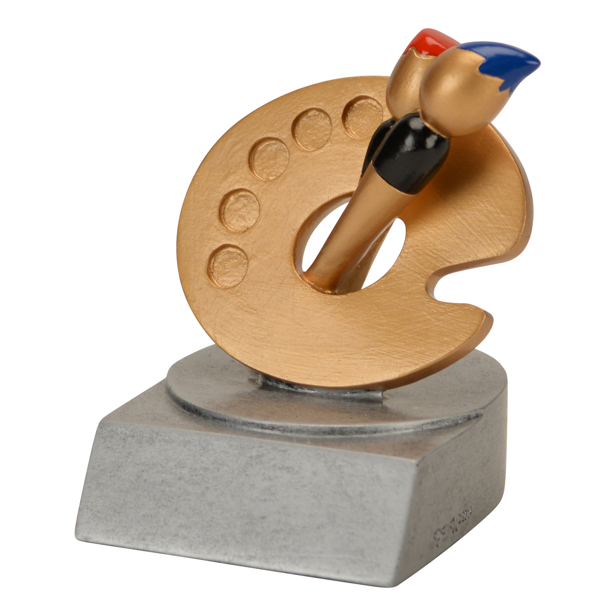 Art color trophy shown from the right