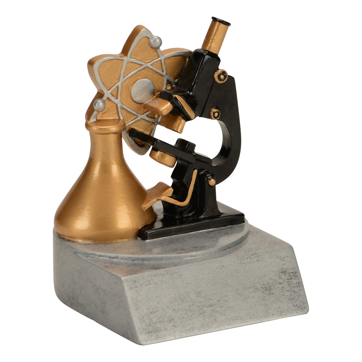Science color trophy shown from the left