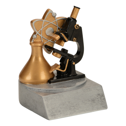 Science color trophy shown from the left