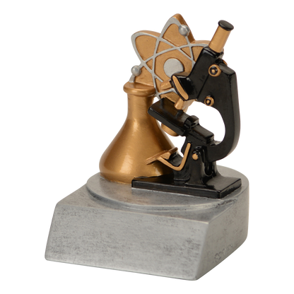 Science color trophy shown from the right