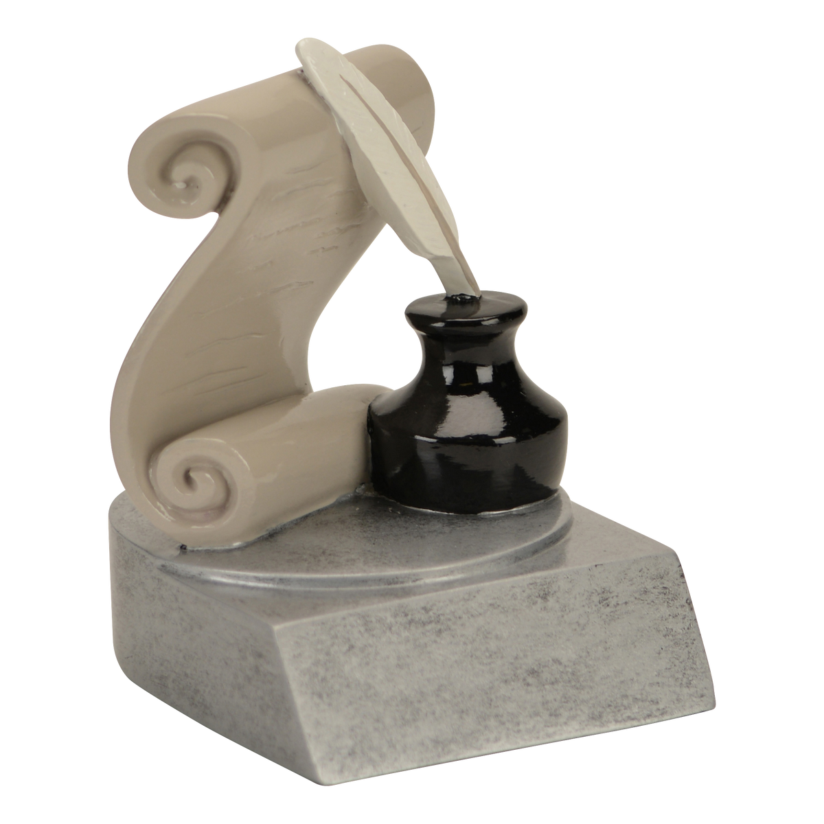 Reading and writing color trophy shown from the left