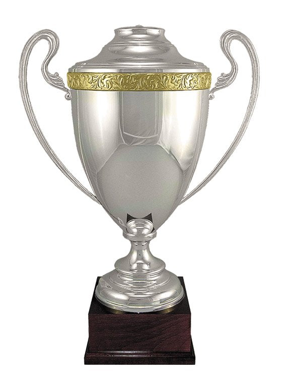 Silver Plated Italian Championship Cup with Lid – 16"