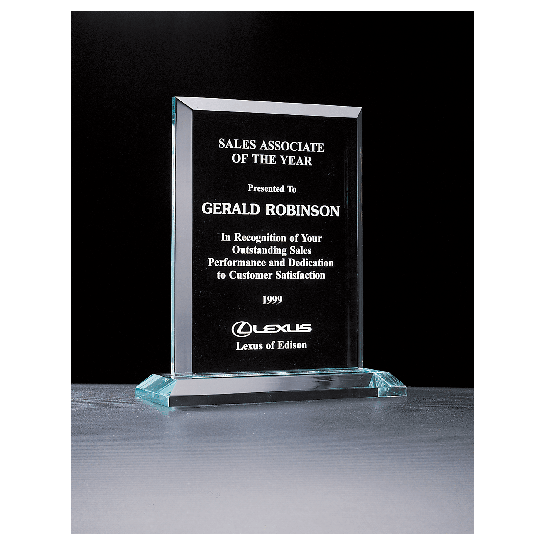 Apex Series Jade Acrylic Award - 7" x 8 ¼"