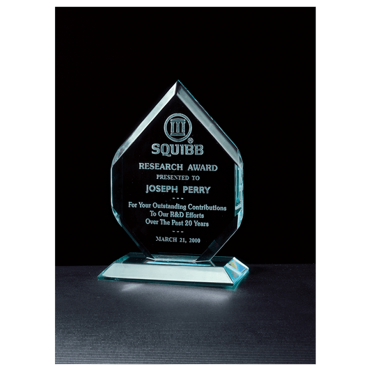 Flame Series Jade Acrylic Award – Large - 5" x 7 ¾"