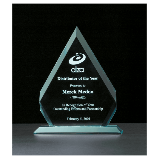 Arrow Series Jade Acrylic Award - 7 ⅛" x 8 ¾"