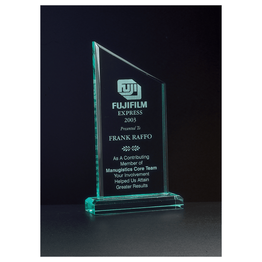 Zenith Series Jade Acrylic Award - 4 ¾" x 6 ¾"