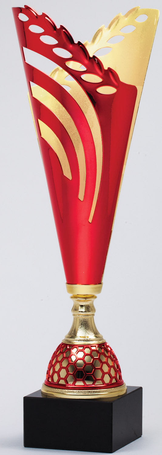 Red Laurel Cone Cup Trophy – engravable award