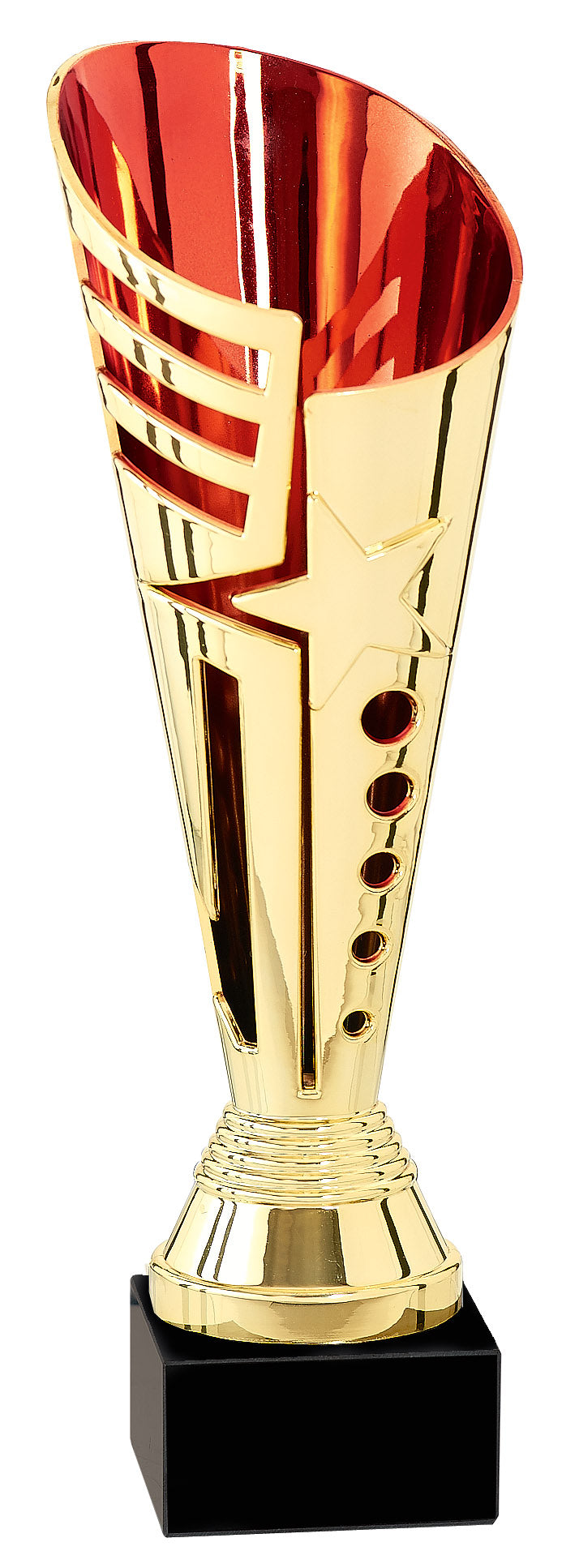 Red Flare Cone Cup Trophy – engravable award