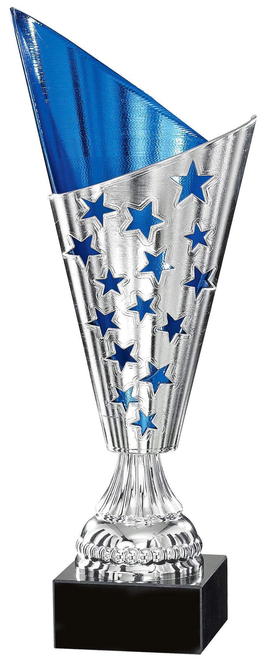 Blue Star Silver Cone Cup Trophy – engravable award