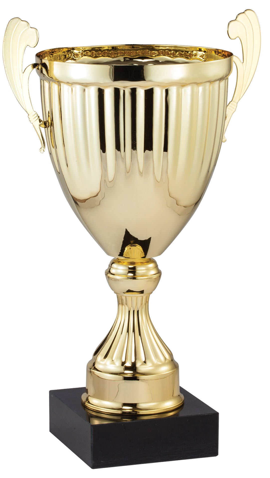 Fluted Column Cup Trophy – Gold / 16"