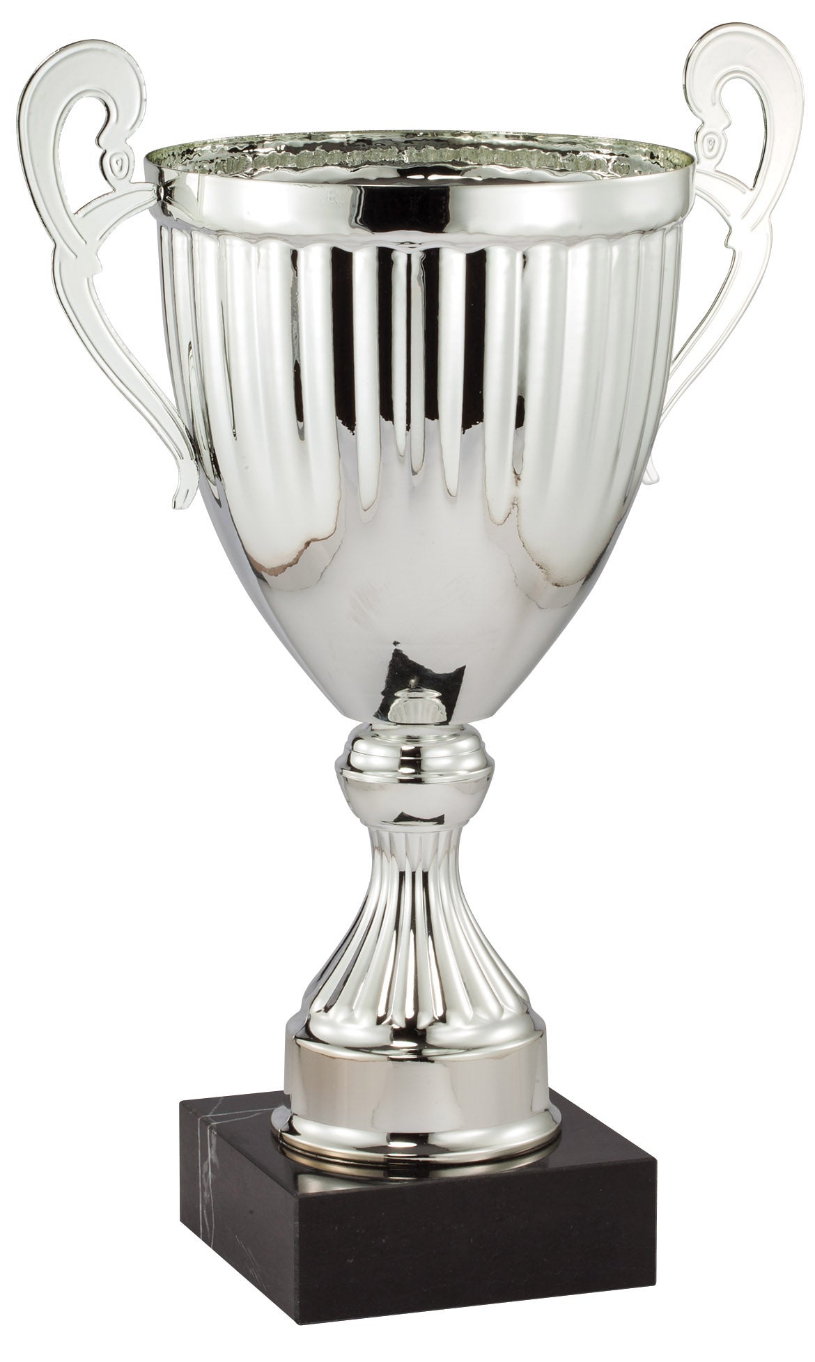 Fluted Column Cup Trophy – Silver / 10¾"