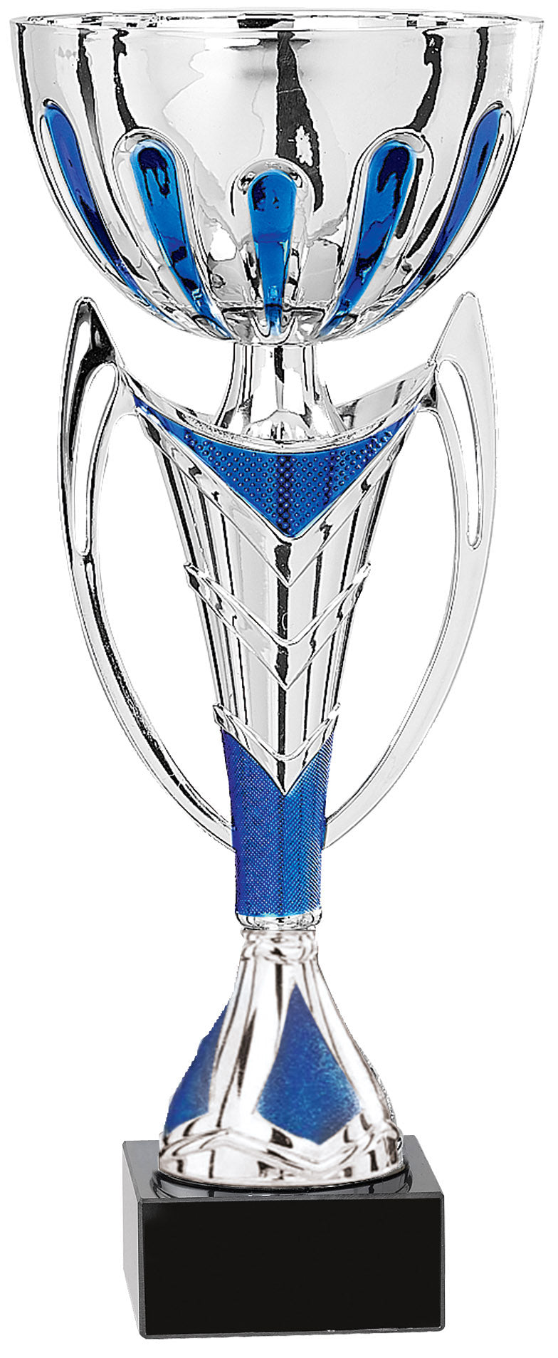 Silver & Blue Arch Cup Trophy – 11¾"
