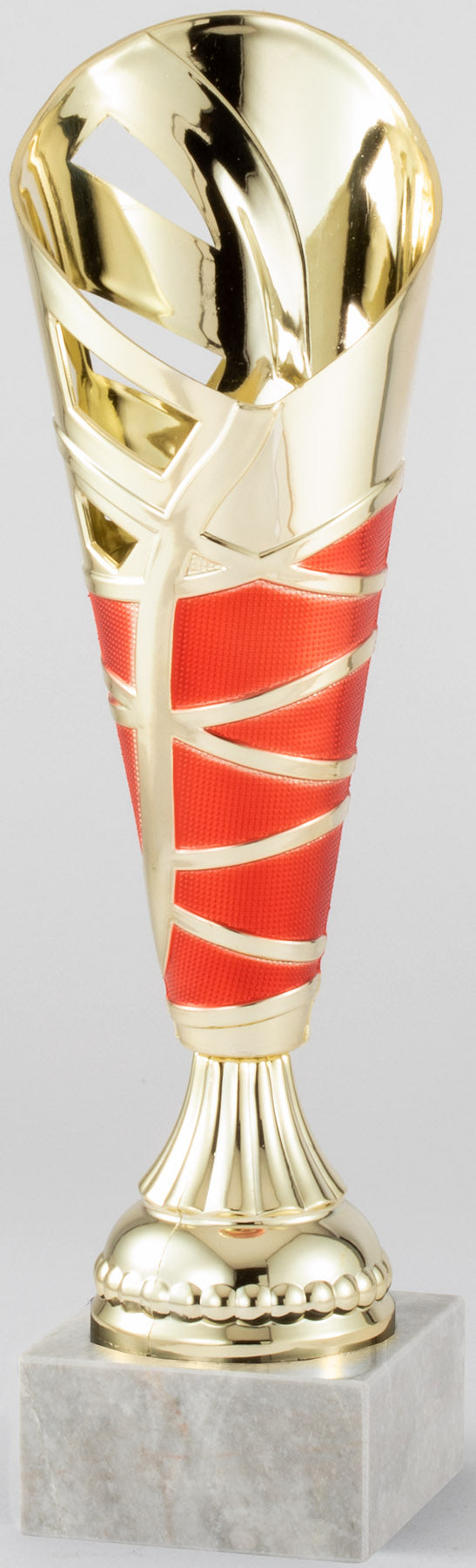 Red Ribbon Cone Cup Trophy – 13½"