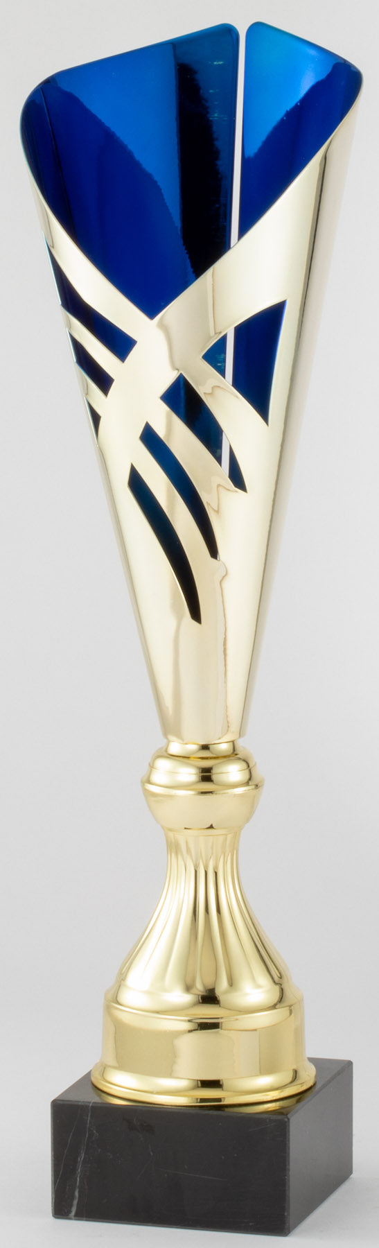 Blue Lattice Cone Cup Trophy – 17"