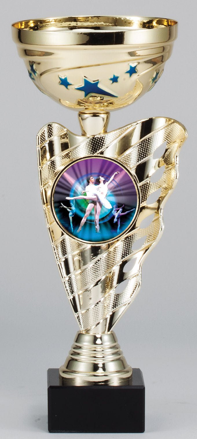 Gold Star Insert Cup Trophy – 9½"
