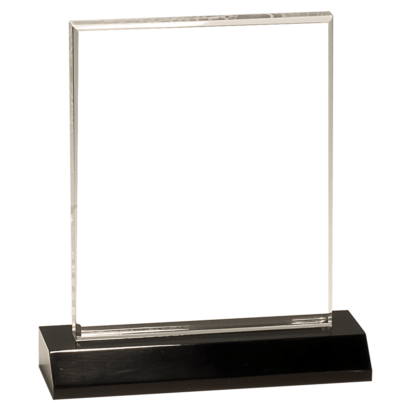 Medium Clear Acrylic Square with Clear Acrylic Base