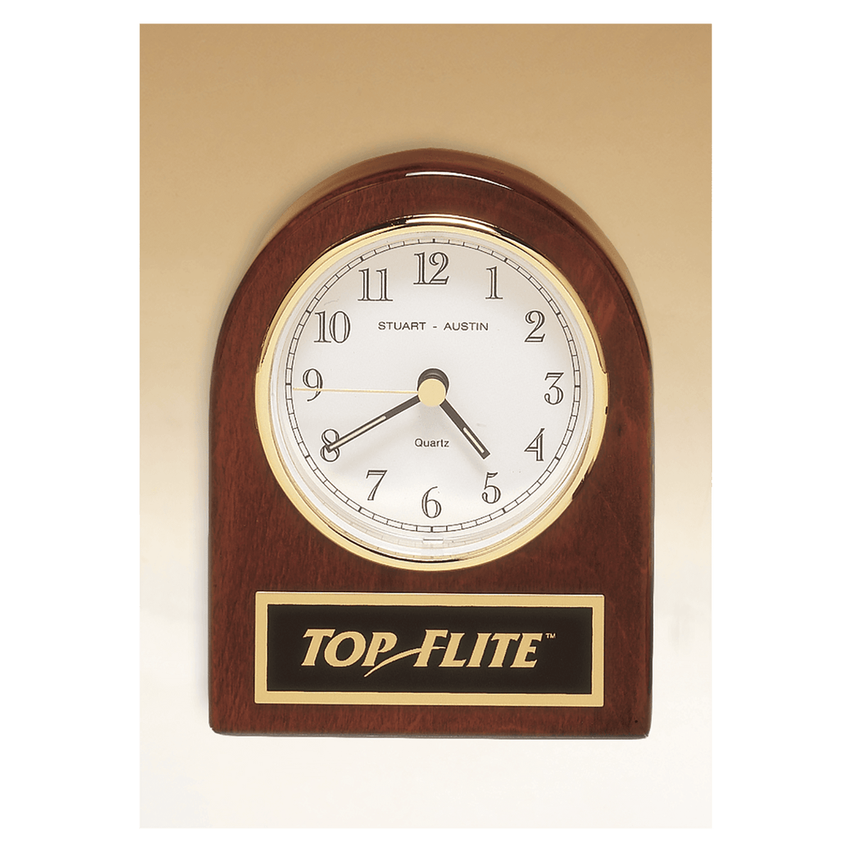 Rosewood piano finish desk clock