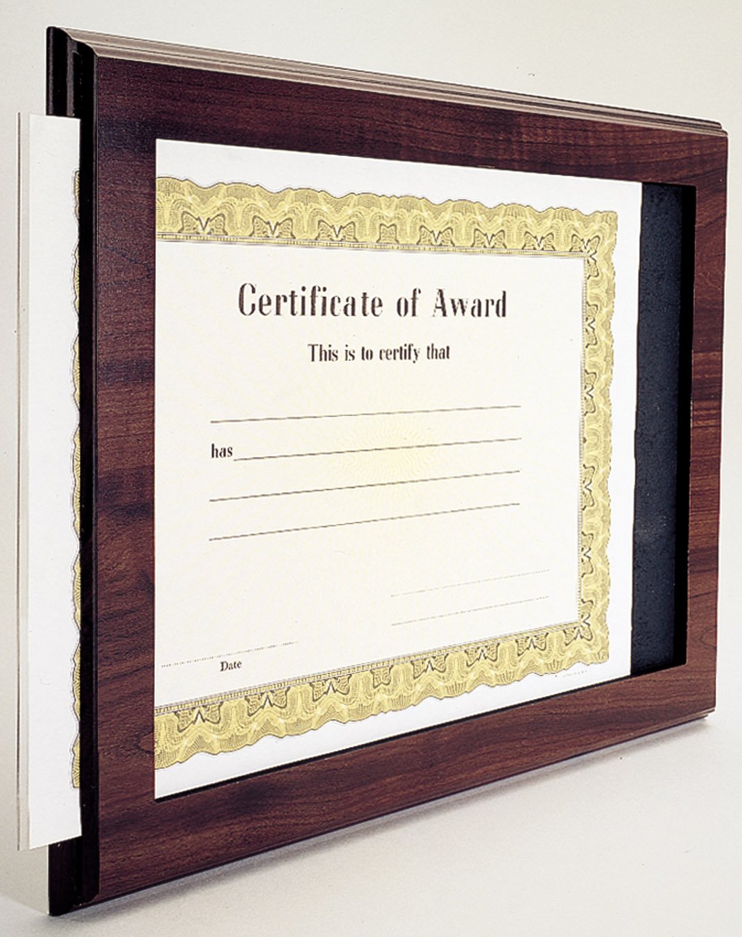 Slide-in certificate plaque – Cherry