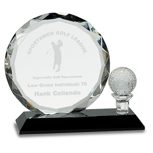 Crystal Golf Award 6 1/2"